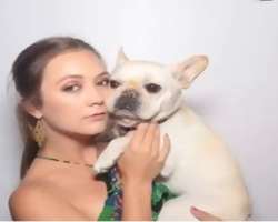 The actress is an animal lover and has adopted a pet named Tina.